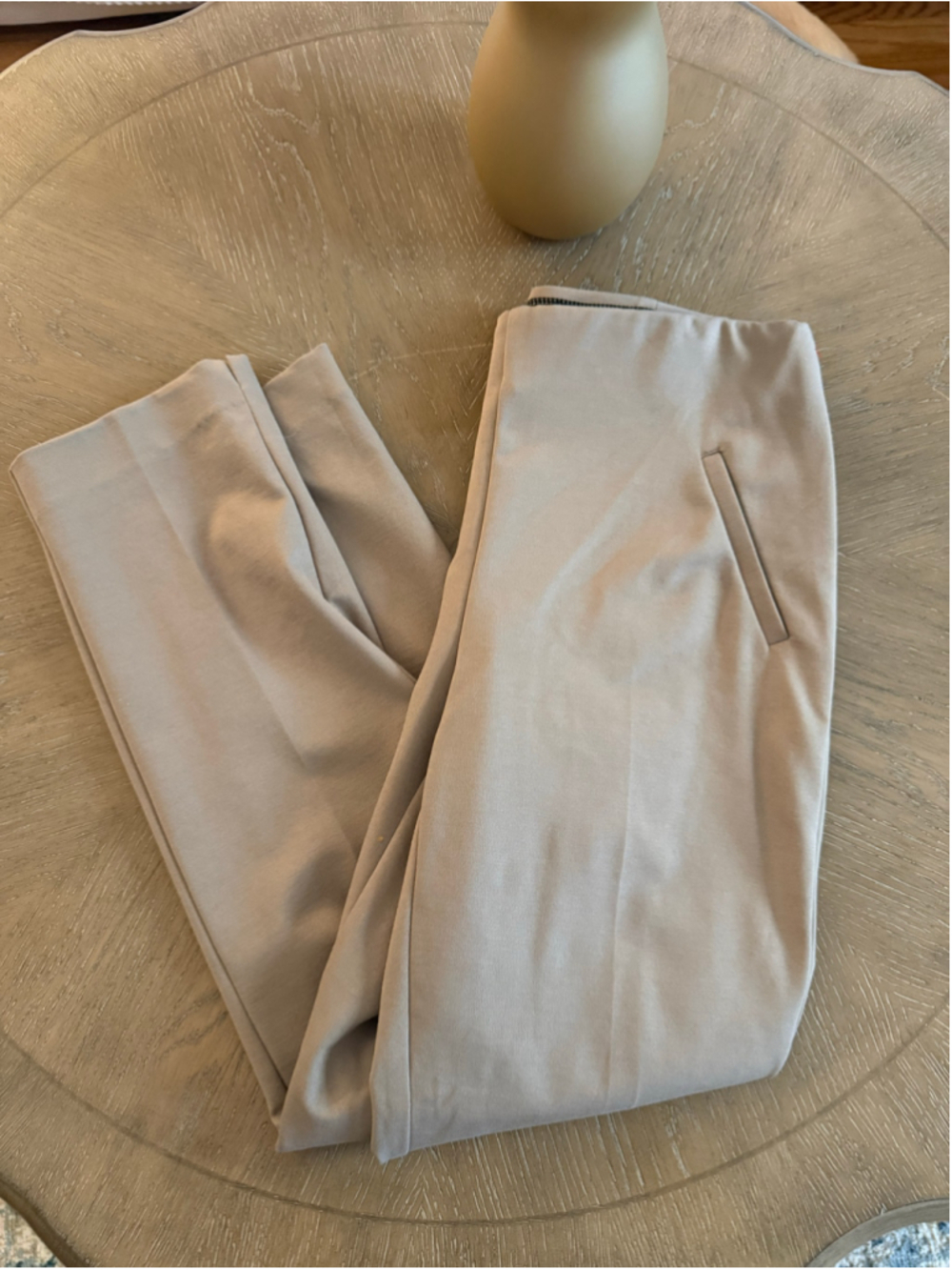 Women's Chico's Fabulously Slimming Ankle Trousers Beige Size 0